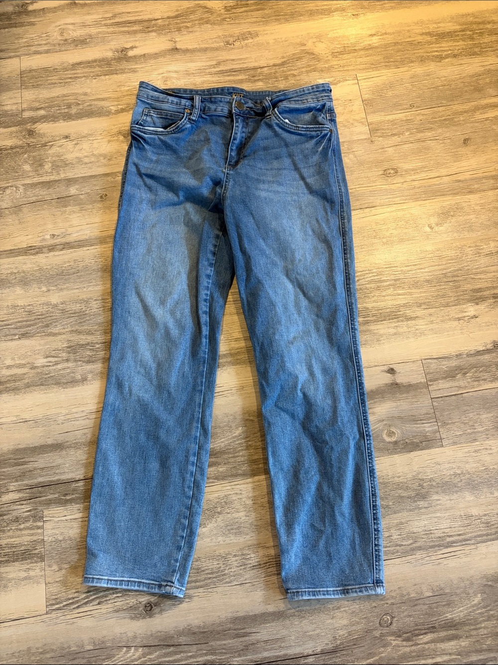 Kut from the Kloth Women's High rise Ankle Slim Straight Leg Jeans